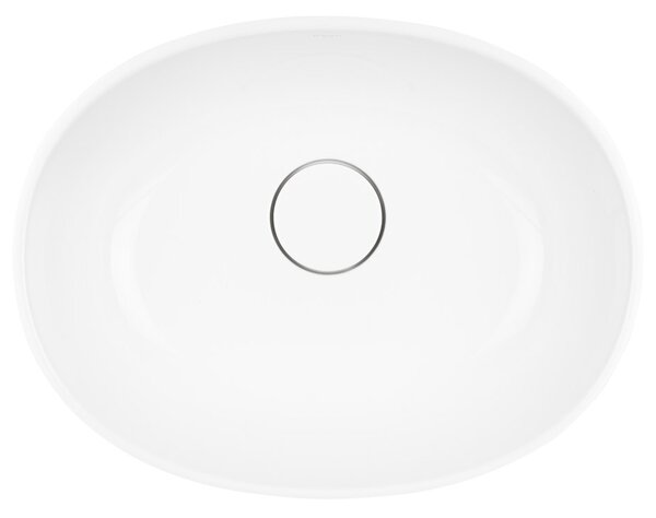 Ksuro 02 umyvadlo 47x36 cm oválné na pult bílá lesk 20002000