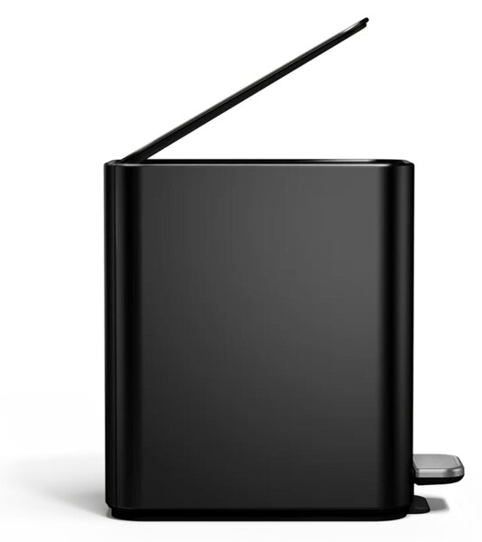 Pedálový úzký odpadkový koš Simplehuman – 5 l, matná černá ocel