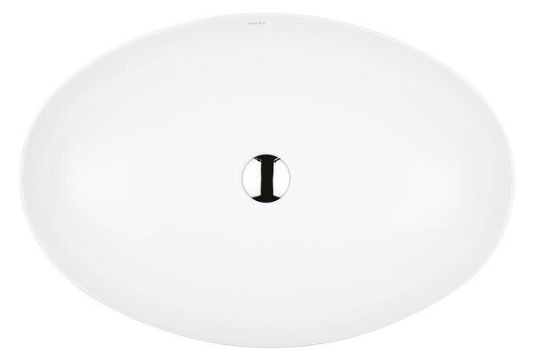 Ksuro 102 umyvadlo 61.5x41.5 cm oválné na pult bílá lesk 20006000