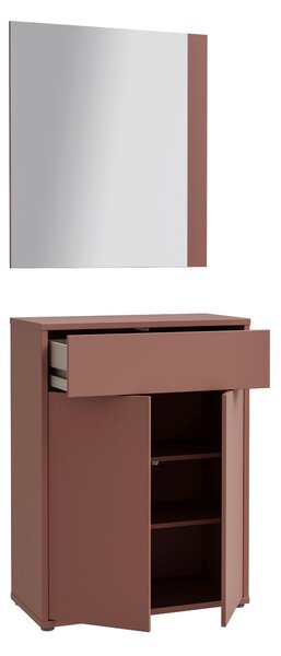 ŠATNA, terracotta, 74,5/200/34,9 cm Carryhome - Online Only šatny & botníky, Online Only
