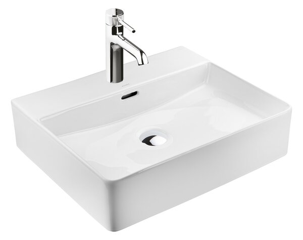 Ksuro 100 umyvadlo 50.5x43 cm obdélníkový na pult bílá 21001000