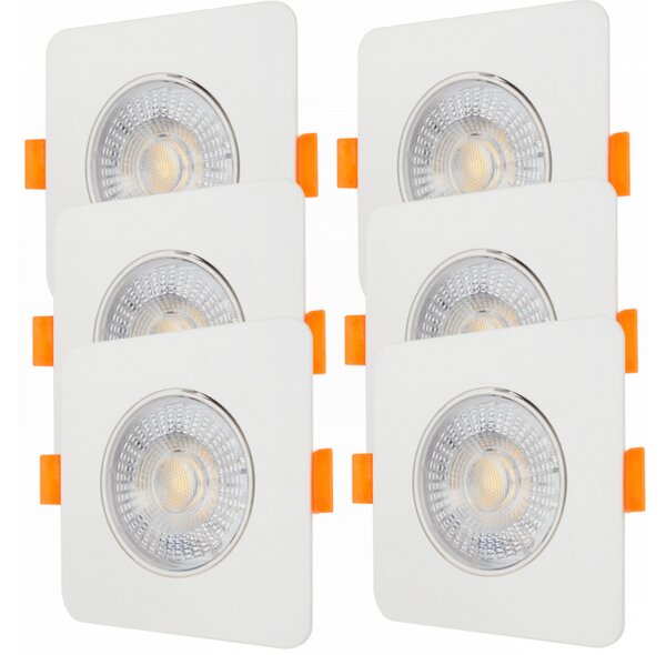 ECOLIGHT 6x halogenové LED stropní svítidlo zapuštěné CCT