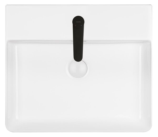 Ksuro 100 umyvadlo 50.5x43 cm obdélníkový na pult bílá 21001000