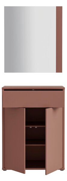ŠATNA, terracotta, 74,5/200/34,9 cm Carryhome - Online Only šatny & botníky, Online Only