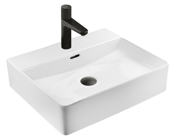 Ksuro 100 umyvadlo 50.5x43 cm obdélníkový na pult bílá 21001000
