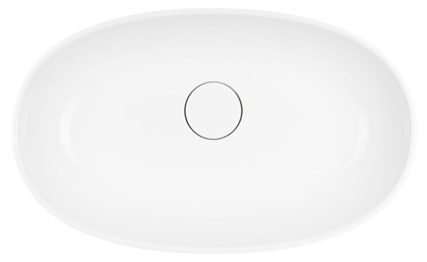 Ksuro 02 umyvadlo 60x36 cm oválné na pult bílá lesk 20003000