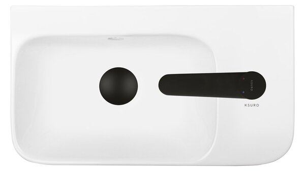Ksuro 107 umyvadlo 45x26 cm obdélníkový na pult bílá 21004000