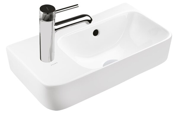 Ksuro 107 umyvadlo 45x26 cm obdélníkový na pult bílá 21003000