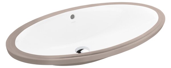 Ksuro 110 umyvadlo 68x34 cm oválné pod pult bílá lesk 20015000
