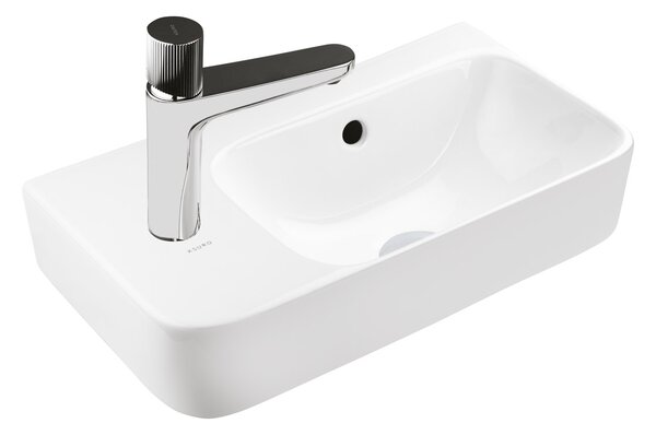 Ksuro 107 umyvadlo 45x26 cm obdélníkový na pult bílá 21003000