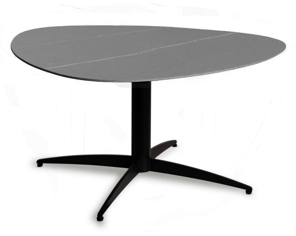 KONFERENČNÍ STOLEK, šedá, černá, kov, kámen, 75/75/40 cm Xora - Konferenční stolky, Online Only