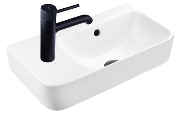 Ksuro 107 umyvadlo 45x26 cm obdélníkový na pult bílá 21003000