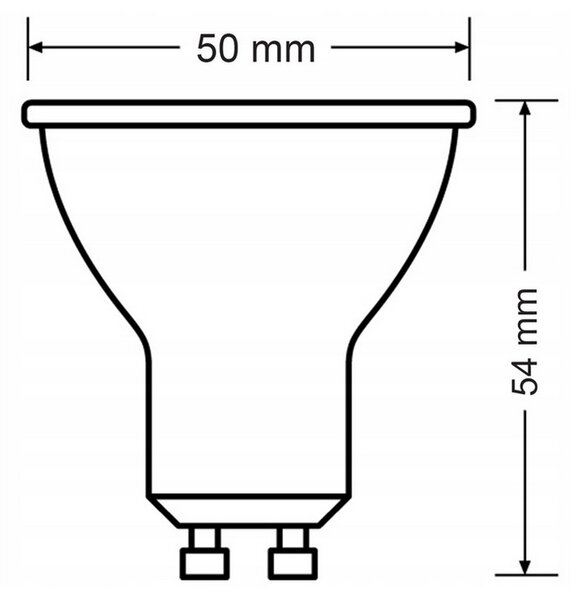 6x LED žárovka Philips GU10 - 4,7W - 345lm - 3000K - CorePro 36°