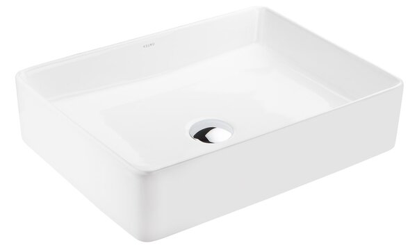 Ksuro 100 umyvadlo 47x36 cm obdélníkový na pult bílá 20004000