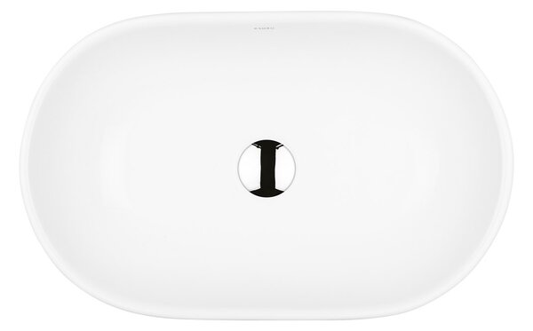 Ksuro 101 umyvadlo 51.5x32.5 cm oválné na pult bílá lesk 20005000