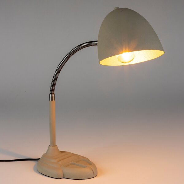 Béžová kovová stolní lampa DUTCHBONE JANNA