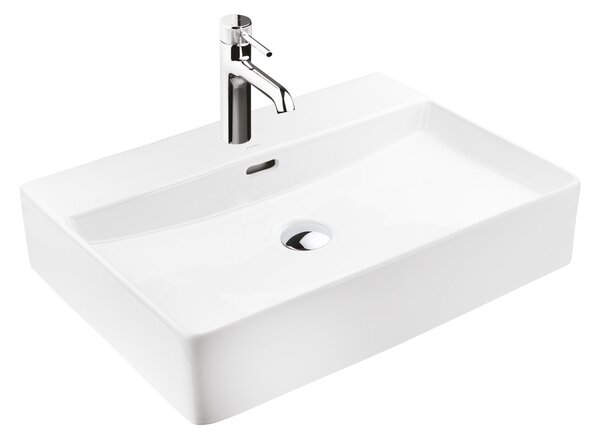 Ksuro 100 umyvadlo 59x43.5 cm obdélníkový na pult bílá 21000000