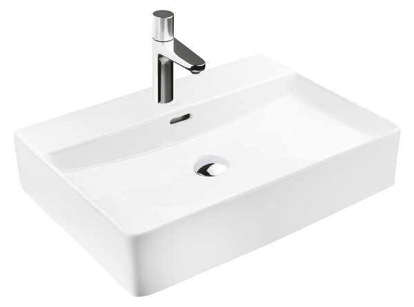 Ksuro 100 umyvadlo 59x43.5 cm obdélníkový na pult bílá 21000000