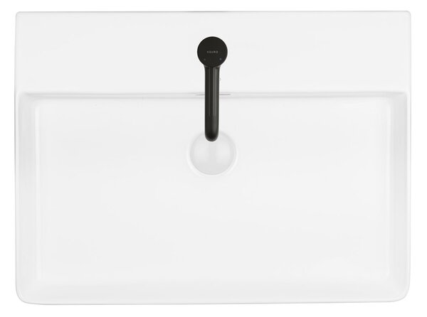 Ksuro 100 umyvadlo 59x43.5 cm obdélníkový na pult bílá 21000000