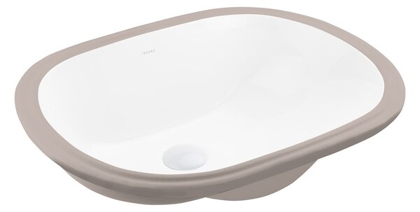 Ksuro 109 umyvadlo 49.5x35 cm oválné pod pult bílá lesk 20014000