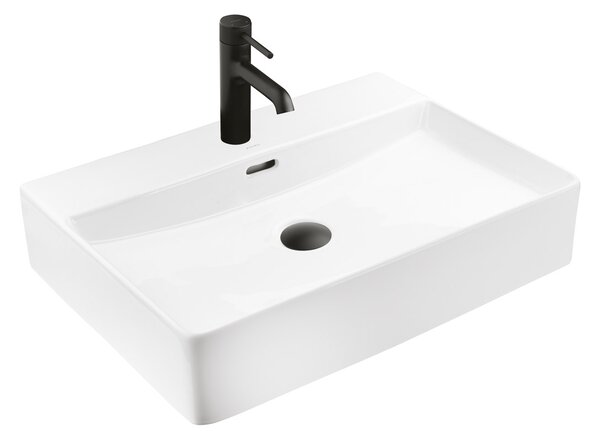 Ksuro 100 umyvadlo 59x43.5 cm obdélníkový na pult bílá 21000000