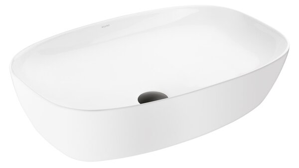 Ksuro 103 umyvadlo 60x38 cm obdélníkový na pult bílá lesk 20009000
