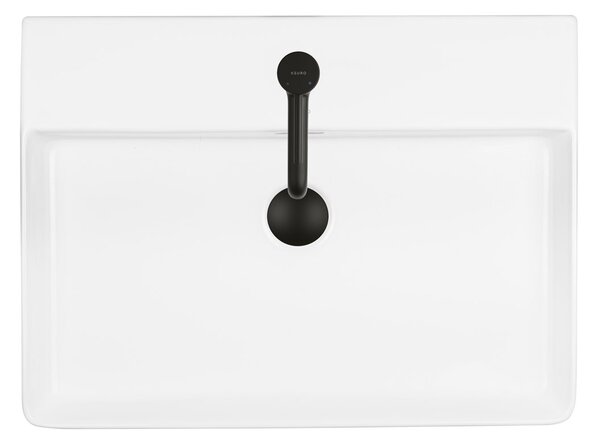 Ksuro 100 umyvadlo 59x43.5 cm obdélníkový na pult bílá 21000000