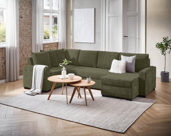 SEDACÍ SOUPRAVA, textil, olivově zelená Ti'me - Sedací soupravy, Online Only