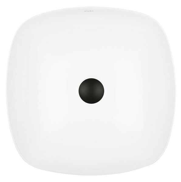 Ksuro 103 umyvadlo 40x40 cm čtvercový na pult bílá 20007000