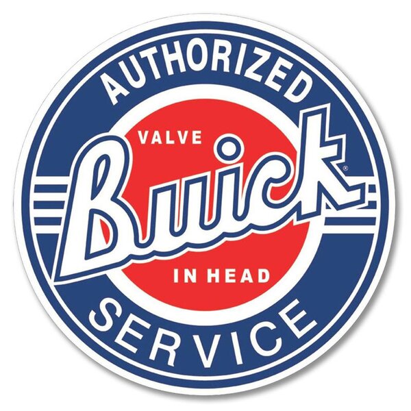 Plechová cedule Buick Service round 30 cm