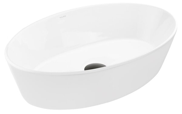 Ksuro 104 umyvadlo 52x34.5 cm oválné na pult bílá lesk 20010000
