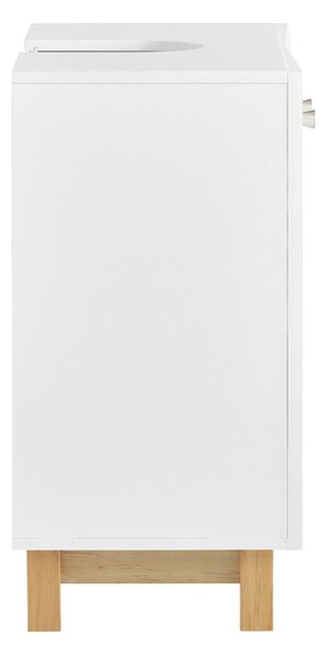 Sobuy Bzr92-W Skříňka Pod Umyvadlo Umyvadlová Skříňka Koupelnová Skříňka Koupelnový Nábytek Bílá 60X60X30Cm