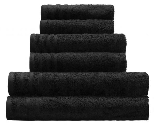 Kleine Wolke Royal Vegan ručník 140x70 cm bavlna černá 3003926226