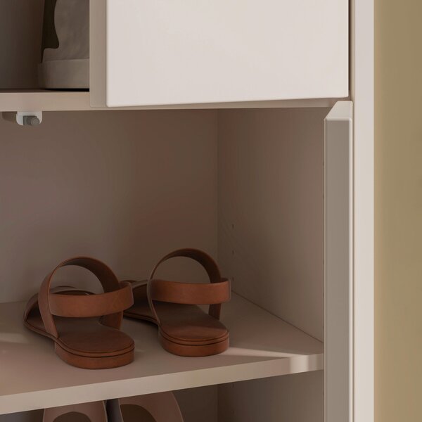BOTNÍK, pískové barvy, 143,9/99,1/34,9 cm Carryhome - Online Only šatny & botníky, Online Only