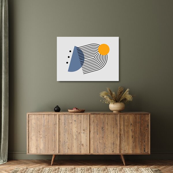 Skleněný obraz - Minimalistická abstrakce N⁰2 (70x50 cm)