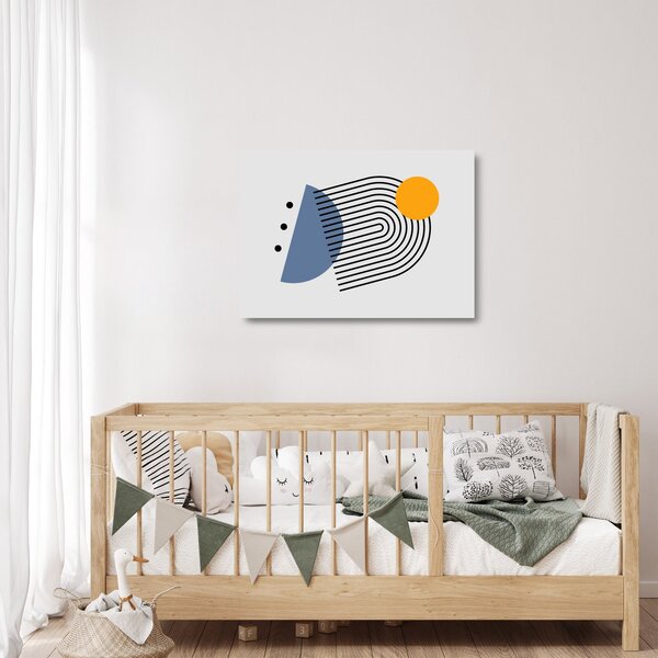 Skleněný obraz - Minimalistická abstrakce N⁰2 (70x50 cm)