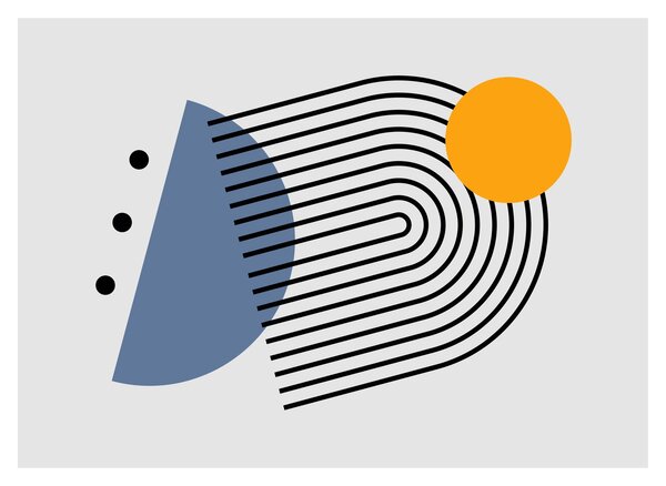 Obraz - Minimalistická abstrakce N⁰2 (70x50 cm)