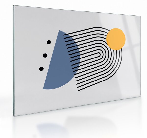 Skleněný obraz - Minimalistická abstrakce N⁰2 (70x50 cm)