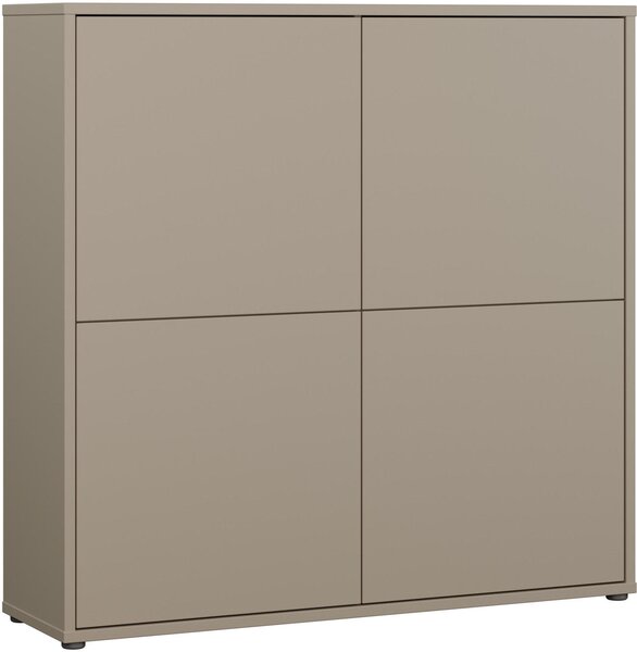 VYSOKÁ KOMODA, šedohnědá, 124,5/121,5/34,9 cm Carryhome - Online Only komody, Online Only