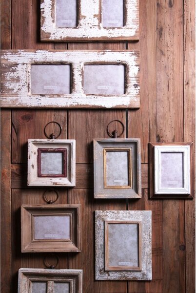 3ks závěsný dřevěný fotorámeček – 10x10 / 10x15 / 7x9 cm (2)
