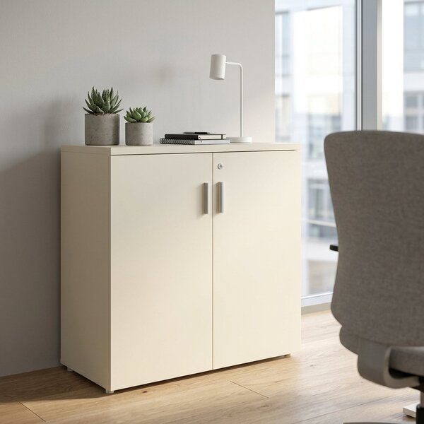 Nízká skříň SimpleOffice 80 x 40 x 80 cm, bříza