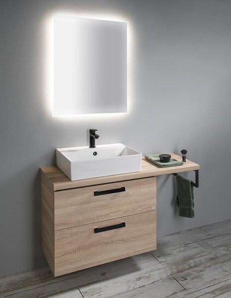 Aqualine Aqualine, SISTEMA Keramické umyvadlo 50x42cm, 10SF50051