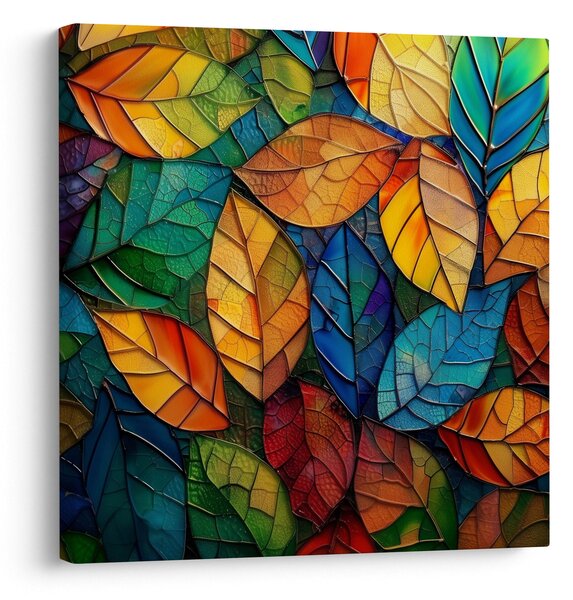 Obraz - Mozaika z listů (30x30 cm)