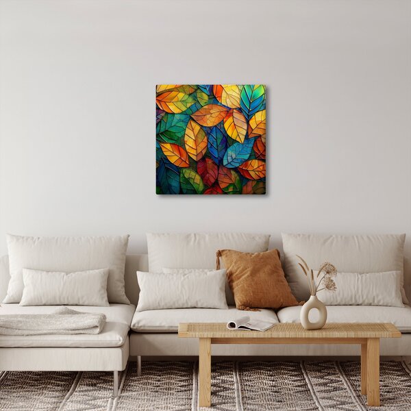 Obraz - Mozaika z listů (30x30 cm)