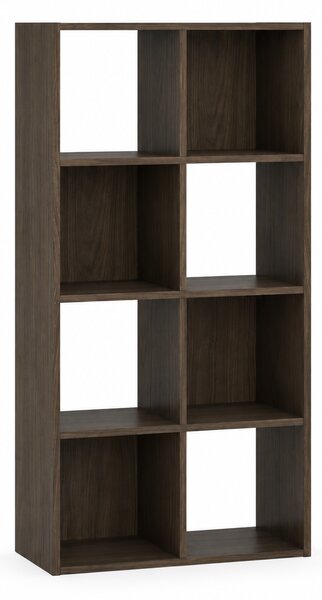 Regál Sinde 2x4, tmavý ořech