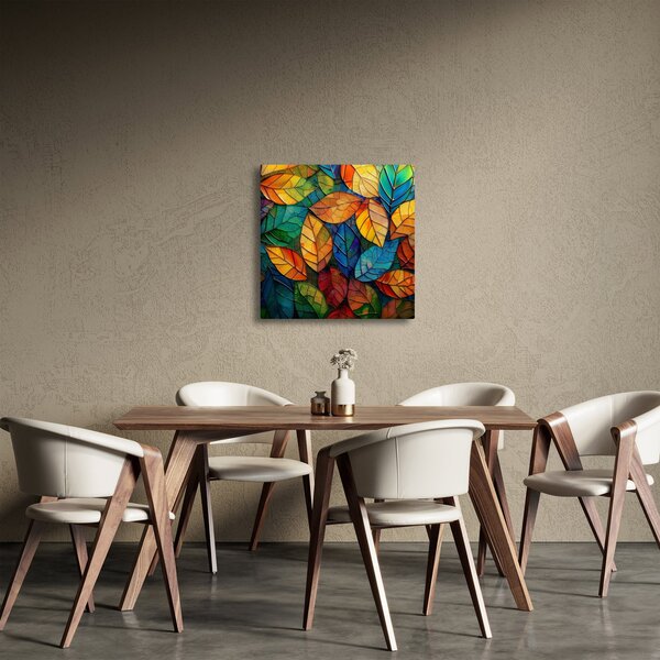 Obraz - Mozaika z listů (30x30 cm)
