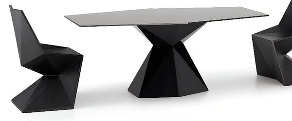 VONDOM Hnědá plastová jídelní židle VERTEX