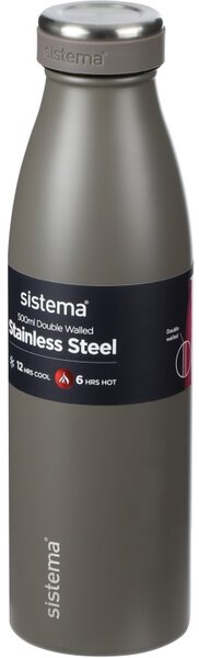 Sistema Nerezová termoska Hydrate Stainless Steel 500 ml, šedá