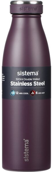 Sistema Nerezová termoska Hydrate Stainless Steel 500 ml, švestková