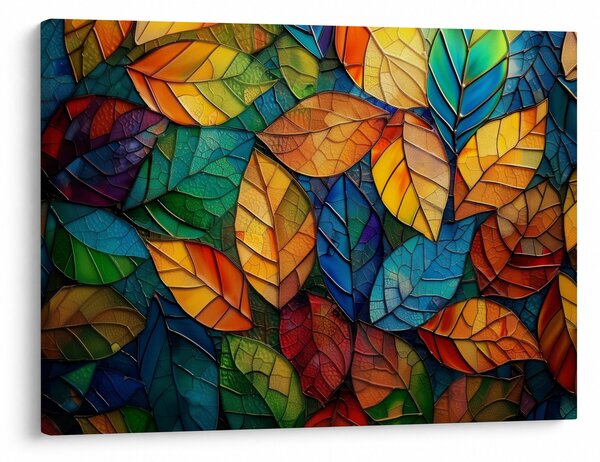 Obraz - Mozaika z listů (70x50 cm)
